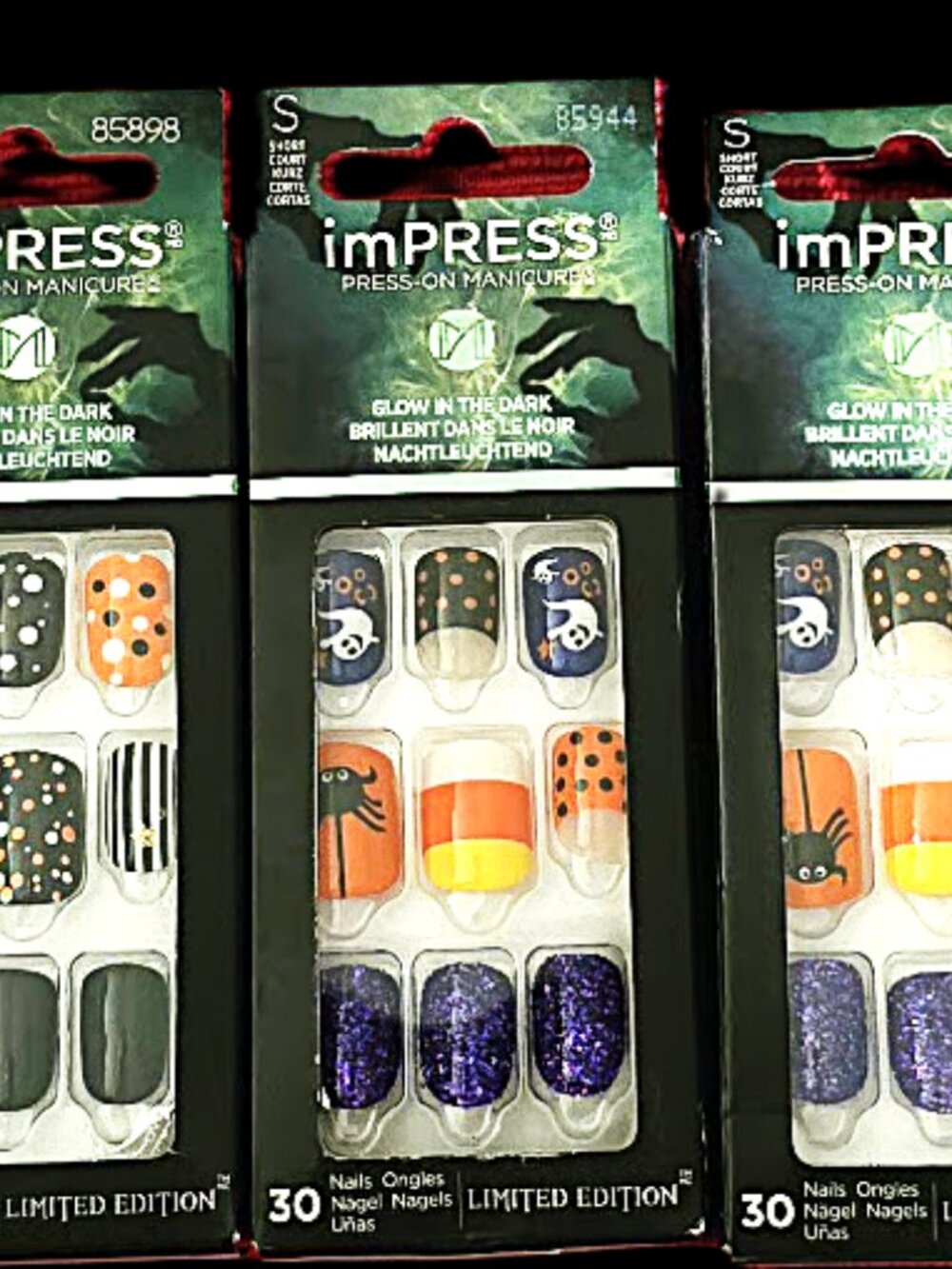 Kiss nails Halloween set of five